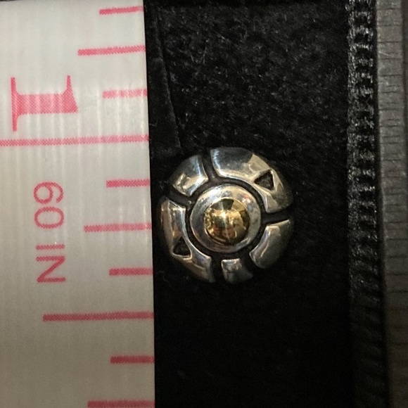 John Atencio sterling silver and 18ky stud earring. - Picture 2 of 3